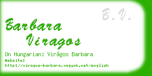 barbara viragos business card