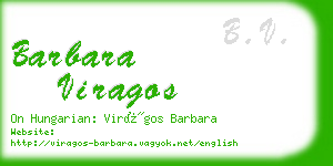 barbara viragos business card